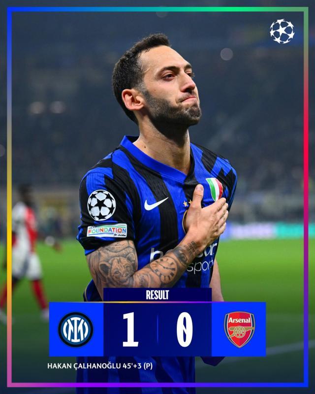 狗子28平台入口-【欧冠】国米1比0阿森纳，恰尔汗奥卢点射一剑封喉